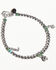 Image #3 - Paige Wallace Women's Navajo Pearls Tiny Charm Bracelet, Silver, hi-res