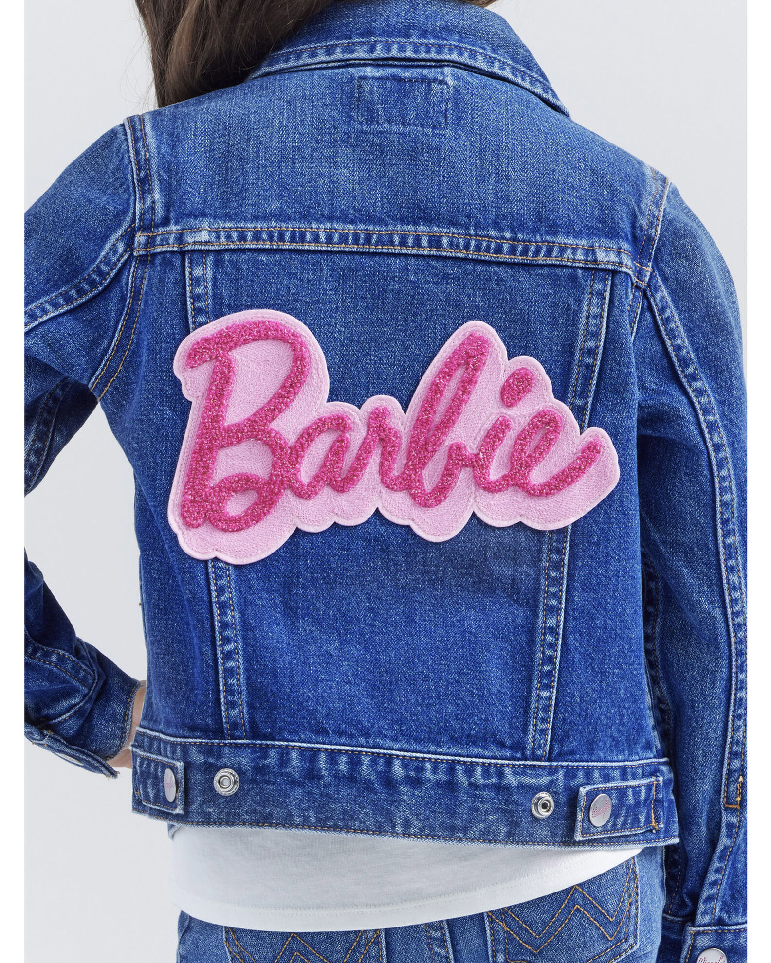 Wrangler x Barbie™ Girl's Western Sherpa Jacket, Girls GIRLS