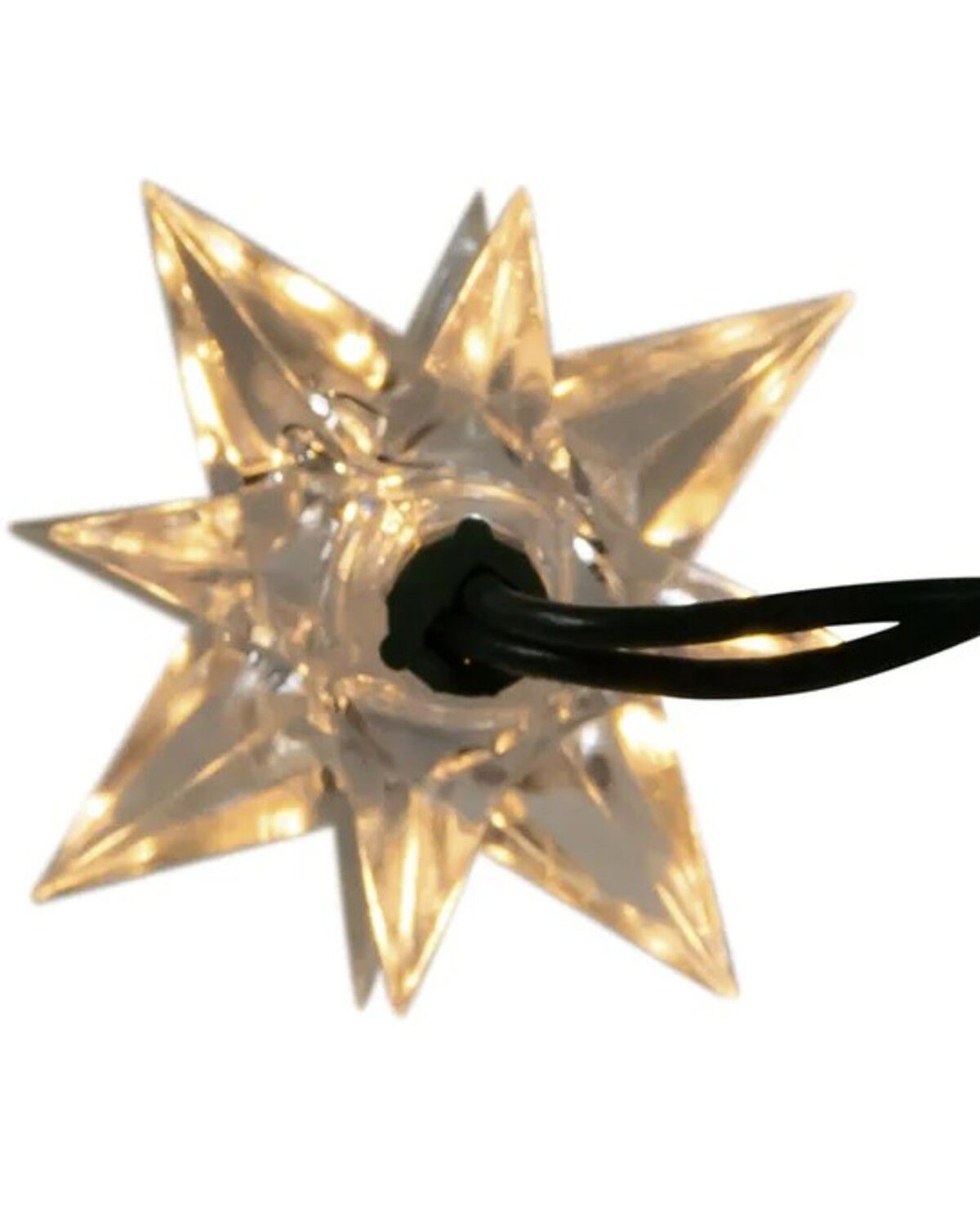 Image #4 - Kurt Adler 9' UL 10L Clear Diamond Star Light Set, Multi, hi-res