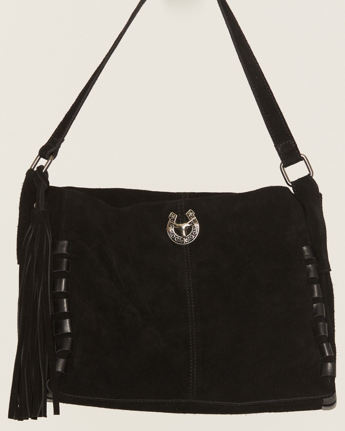 Image #2 - Avondayle Women's Suede Bucket Bag, Black, hi-res