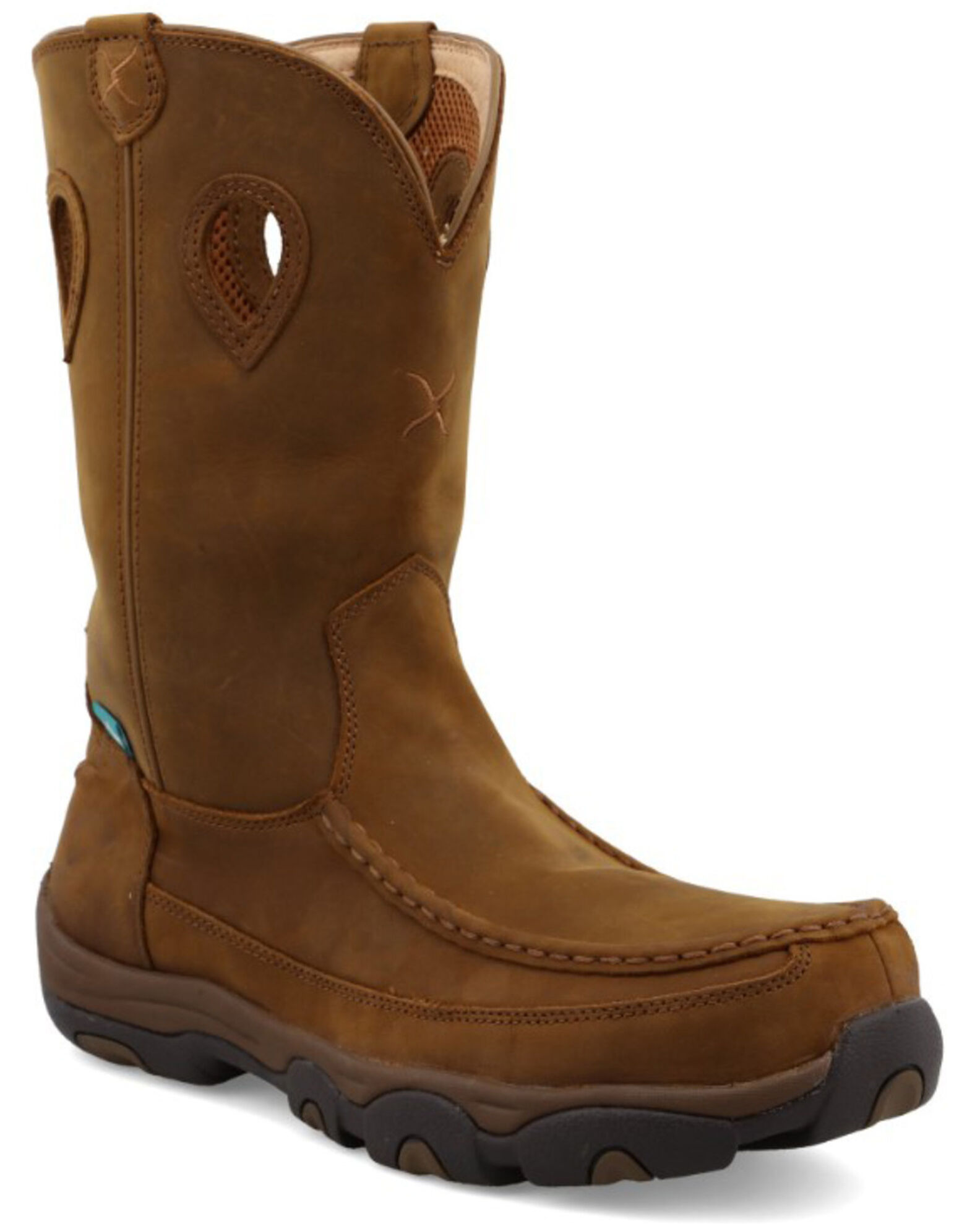 Waterproof work sales boots pull on
