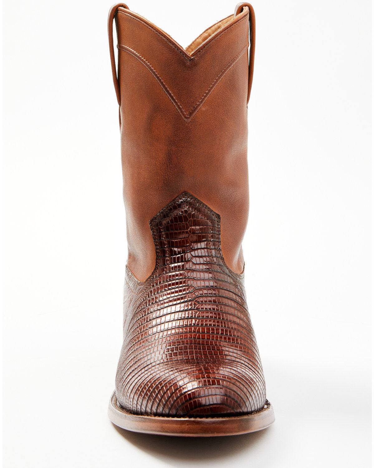 Image #4 - Cody James Black 1978® Men's Carmen Exotic Teju Lizard Roper Boots - Round Toe, Cognac, hi-res