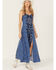 Image #1 - Idyllwind Women's Carver Printed Maxi Dress, Steel Blue, hi-res