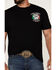 Image #4 - Cowboy Hardware Men's Triple Skull Short Sleeve Graphic T-Shirt, Black, hi-res