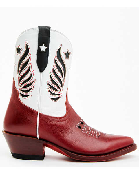 Image #2 - Idyllwind Women's Roadie Western Booties - Pointed Toe, Red, hi-res