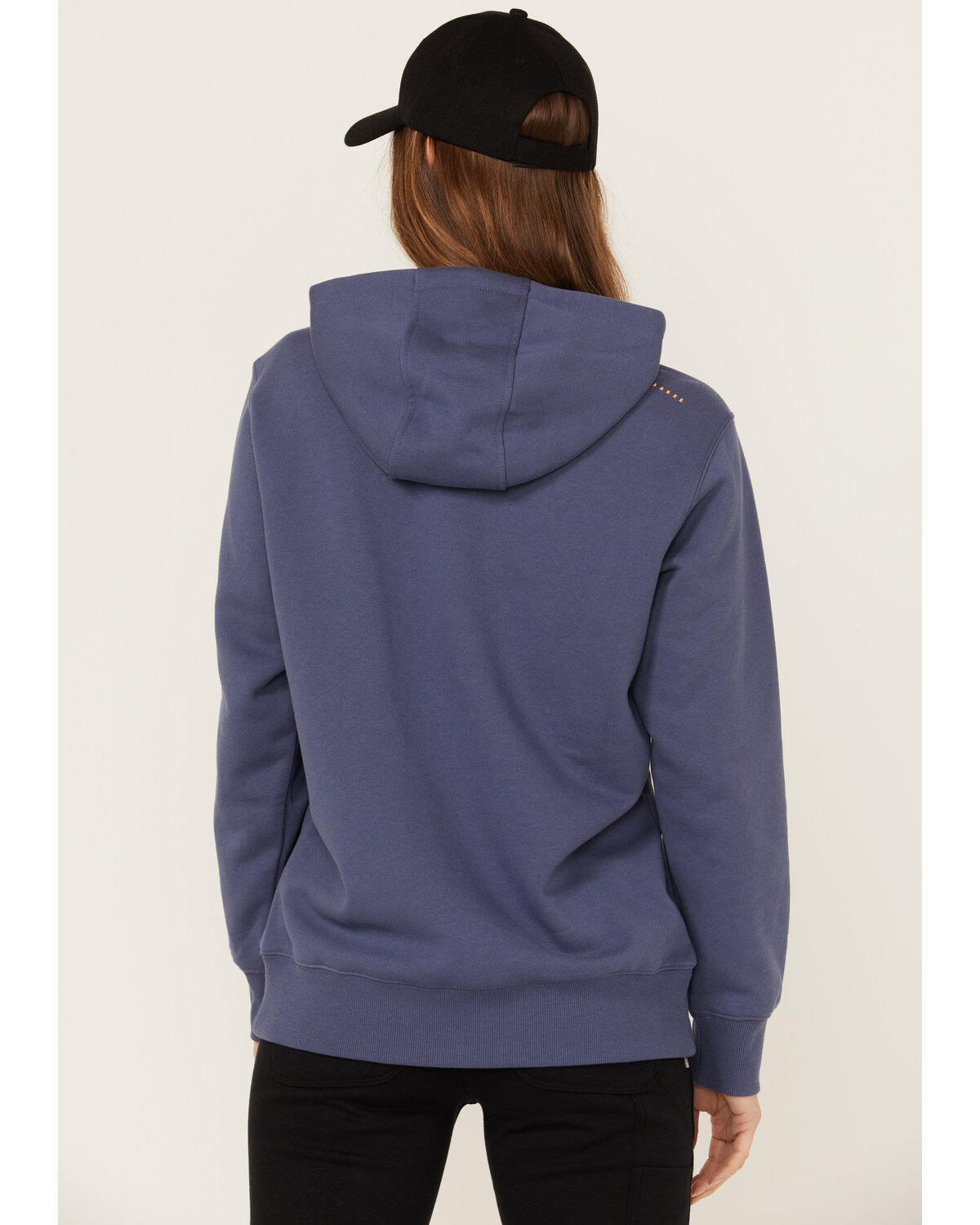 Image #4 - Ariat Women's Rebar Logo Hoodie, Blue, hi-res