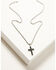 Image #2 - Cody James Men's Oxidized Cross Necklace, Silver, hi-res