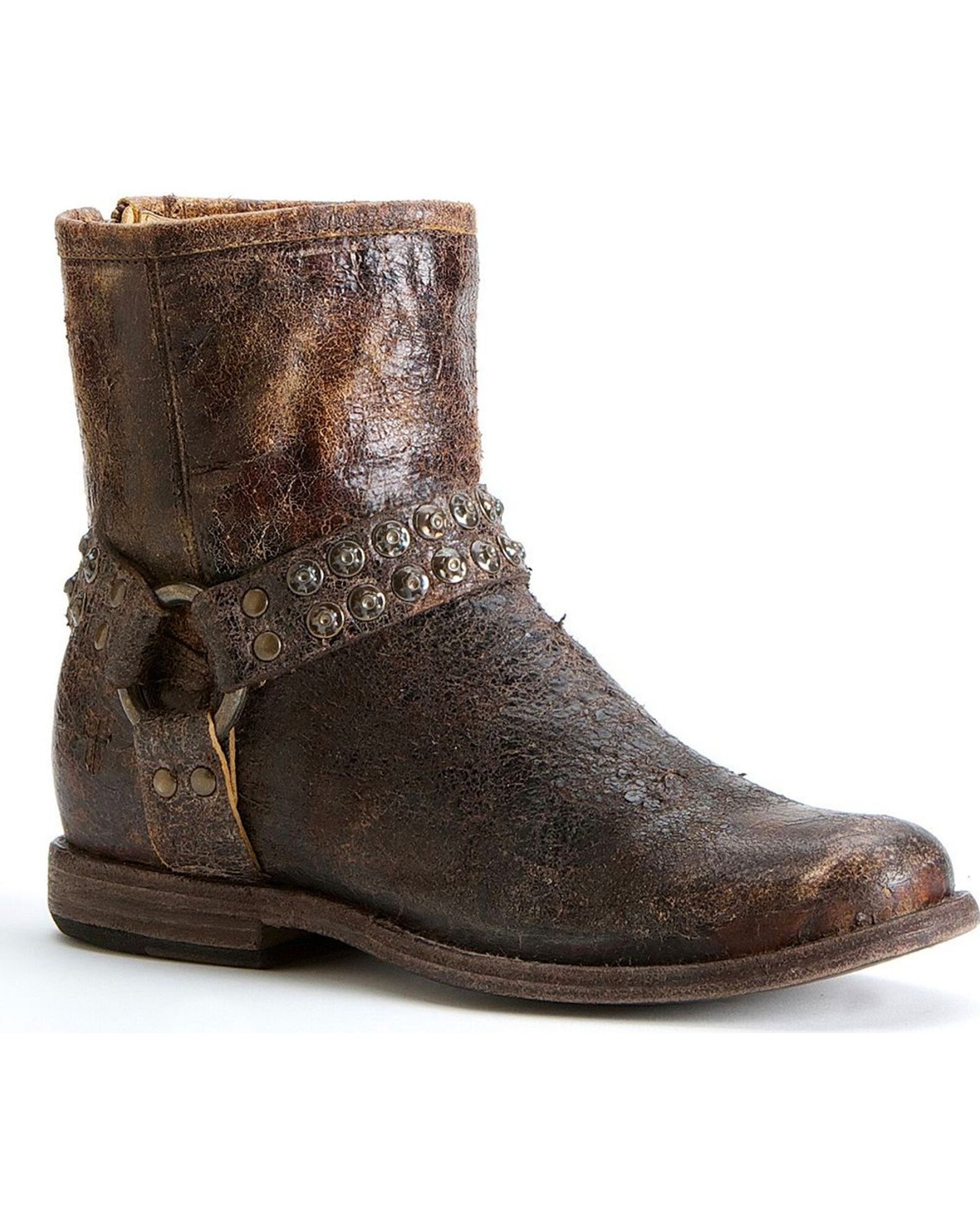Frye women's phillip deals studded harness boot