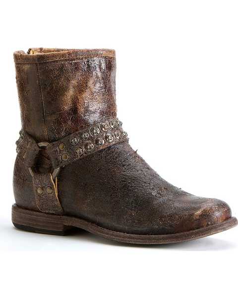 Image #1 - Frye Women's Phillip Studded Harness Boots - Round Toe, , hi-res