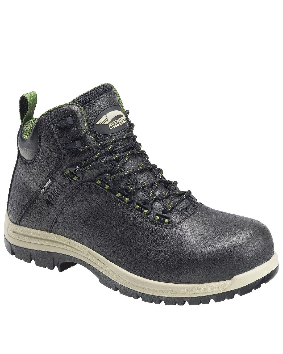 Avenger Men's Breaker Work Boots - Composite Toe, Black, hi-res