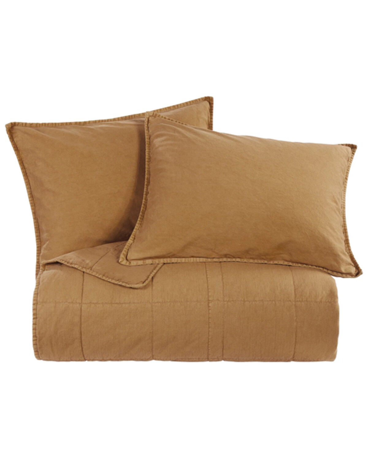 Image #2 - HiEnd Accents Terracotta Stonewashed Cotton Canvas King Coverlet Set, No Color, hi-res
