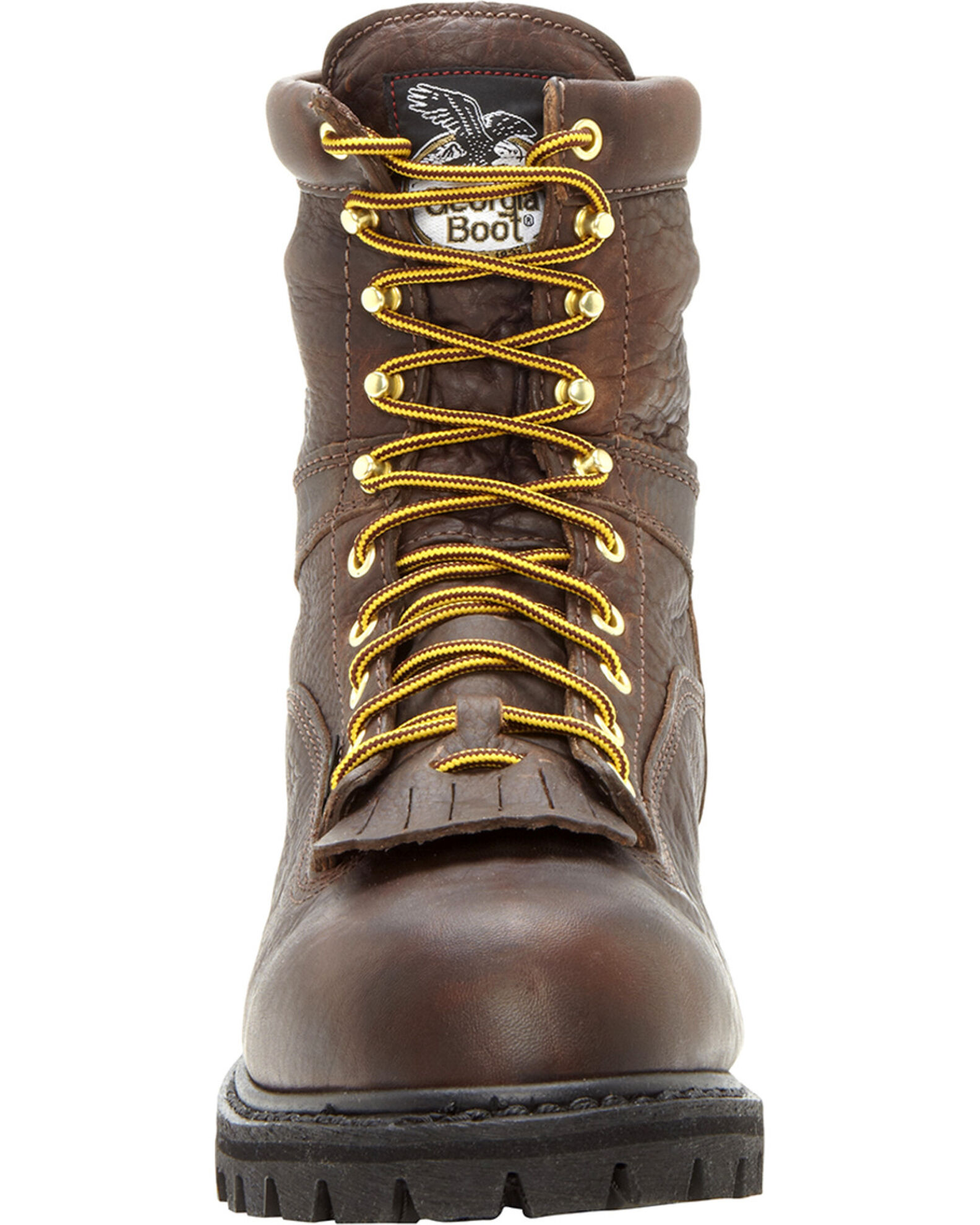 Image #4 - Georgia Men's Waterproof Logger Boots, Chocolate, hi-res