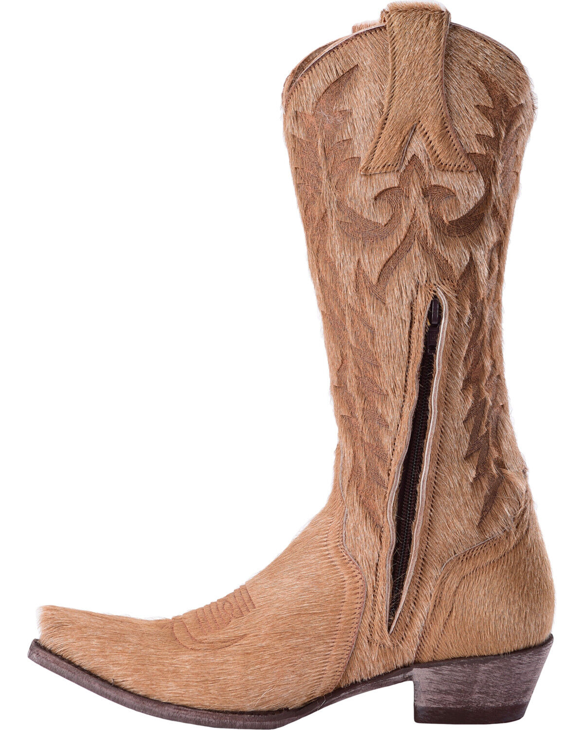 Image #3 - Old Gringo Women's Mayra Bone Hair On Laser Stitch Western Boots - Snip Toe, , hi-res