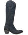 Image #2 - Lane Women's Plane Jane Western Tall Boots - Round Toe, Navy, hi-res