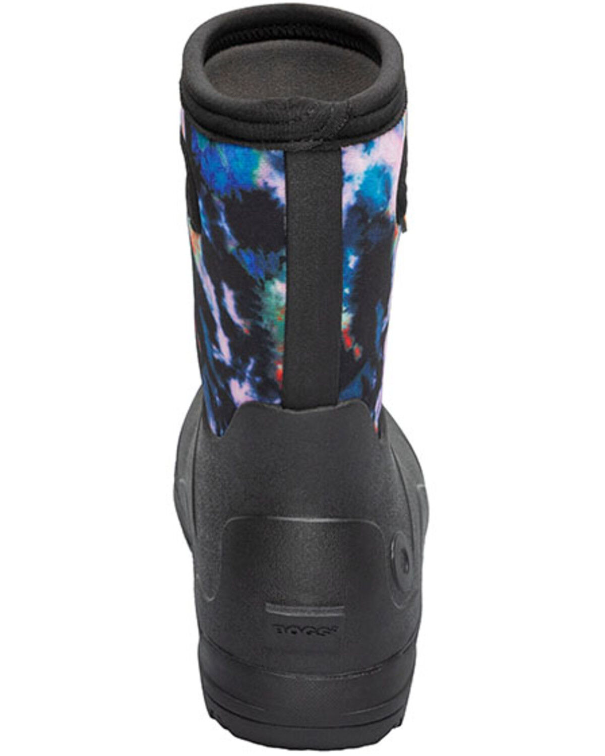Image #5 - Bogs Boys' York Seamless Tie Dye Rubber Boots, Black, hi-res