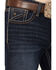 Image #2 - RANK 45® Men's Midnight Hawk Wash Ambush Slim Straight Stretch Denim Jeans, Dark Wash, hi-res