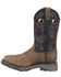 Double H Men's Saddle Composite Toe Western Work Boots, Brown, hi-res