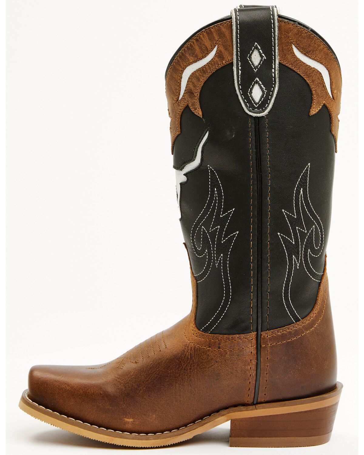 Image #3 - Cody James Boys' Little Show Time Western Boots - Square Toe, Black, hi-res