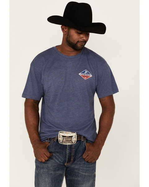Cowboy Hardware Men's Built Tough Logo Graphic T-Shirt , Blue, hi-res