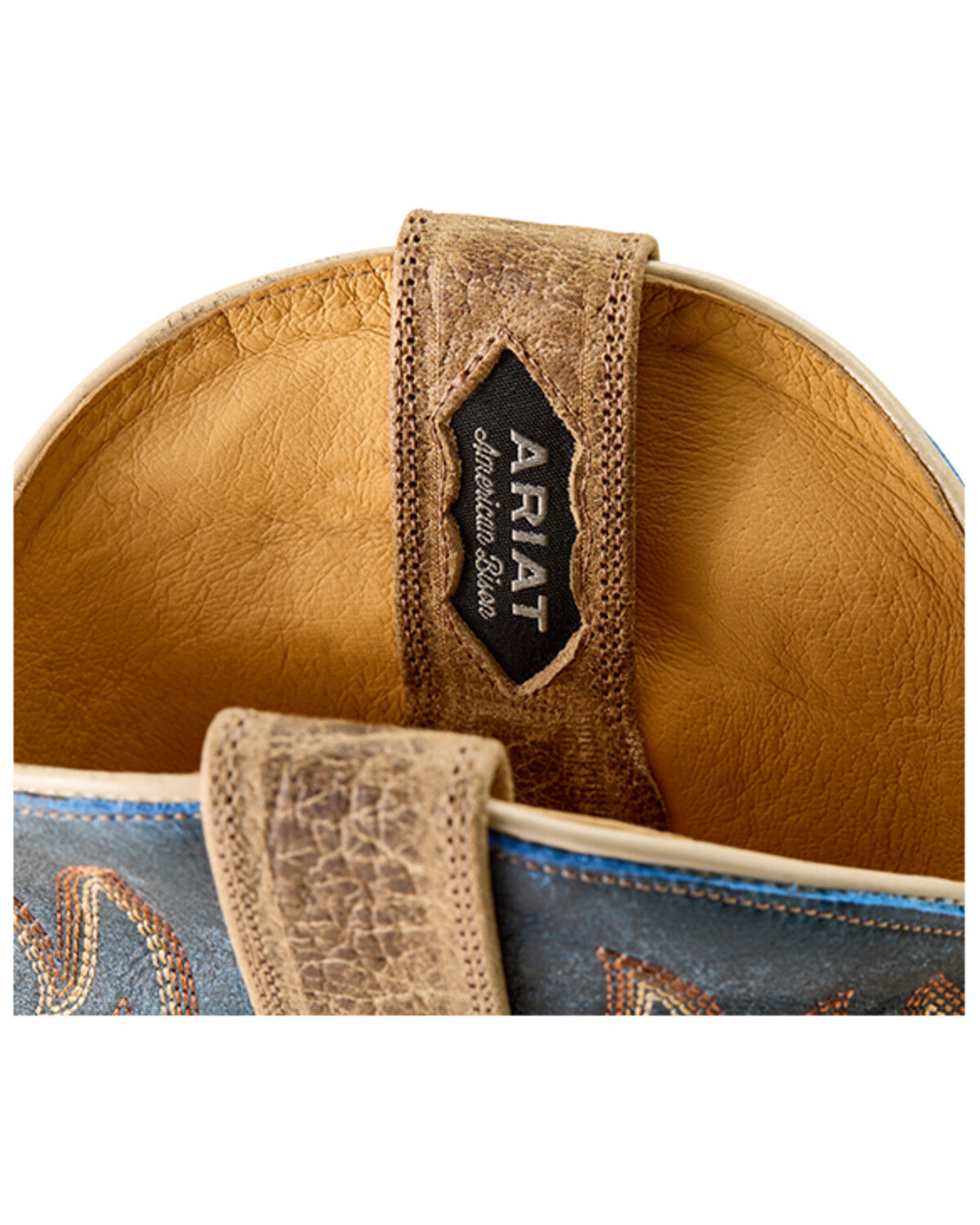 Image #6 - Ariat Men's Gold Point Western Boots - Broad Square Toe, Brown, hi-res