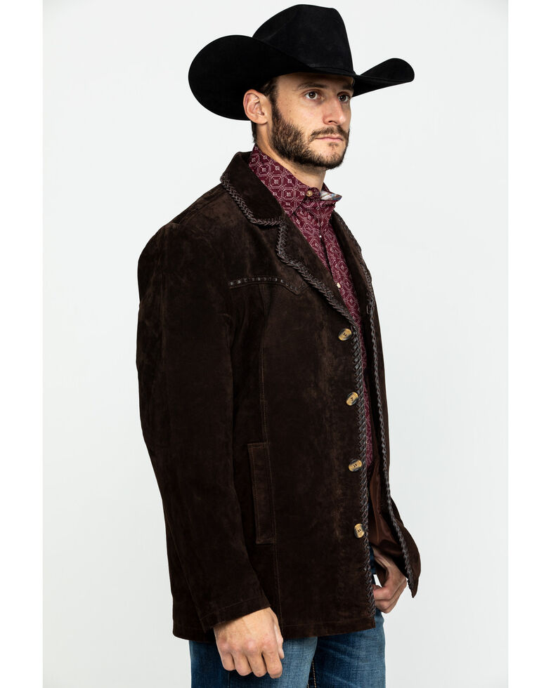 Scully Leatherwear Men S Suede Pick Stitch Car Coat Boot Barn