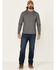 Image #2 - North River Men's Solid Hooded Shirt, Grey, hi-res