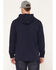 Image #4 - Ariat Men's FR Durastretch&trade; Solid Hooded Sweatshirt, Navy, hi-res