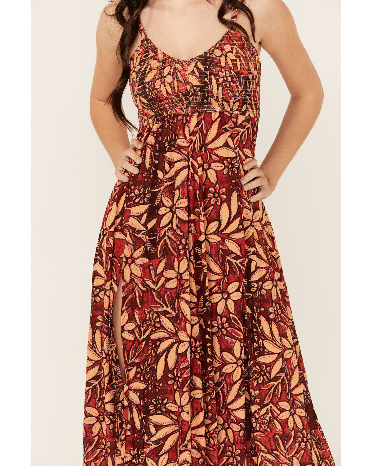 Image #3 - Angie Women's Floral Print Sleeveless Maxi Dress, , hi-res