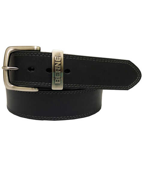 Berne Men's Buffalo Leather Belt , Black, hi-res