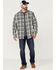 Brothers & Sons Men's Plaid Long Sleeve Button Down Western Shirt , Charcoal, hi-res