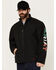 Image #1 - Ariat Men's FR Mexico Team Logo Softshell Jacket, Black, hi-res