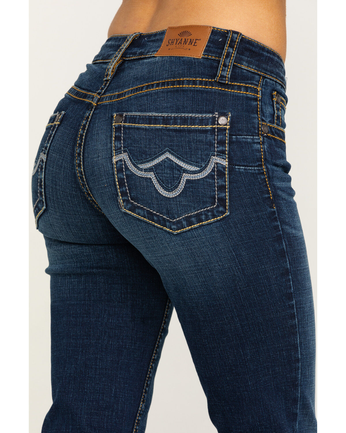 Image #5 - Shyanne Women's Dark  Wash Cool Nights Riding Jeans , , hi-res