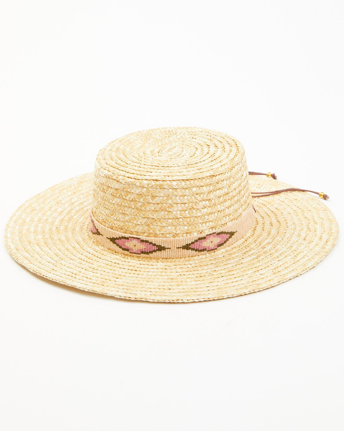 Nikki Beach Women's Southwestern Cobra Straw Western Fashion Hat, Natural, hi-res