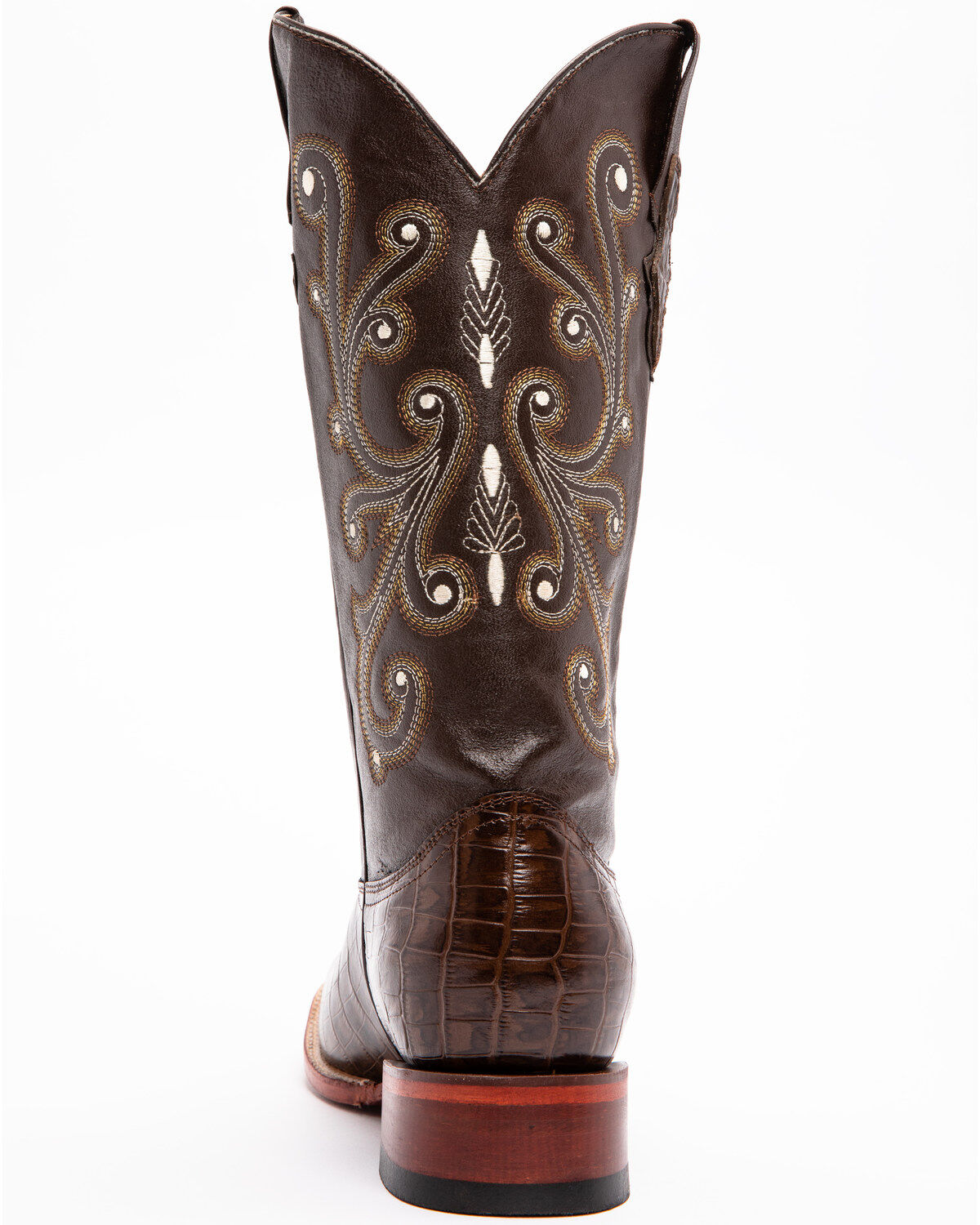 Image #5 - Ferrini Men's Alligator Belly Print Western Boots, , hi-res