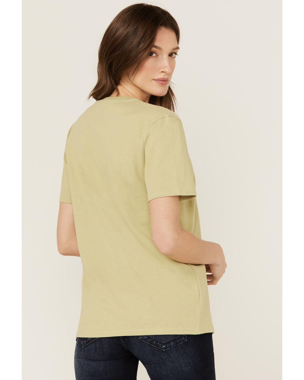 Image #4 - Carhartt Women's Loose Fit Heavyweight Short Sleeve Pocket Tee, Sand, hi-res