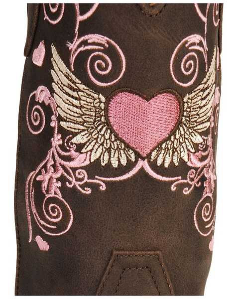 Image #2 - Roper Kid's Winged Heart Western Boots, , hi-res