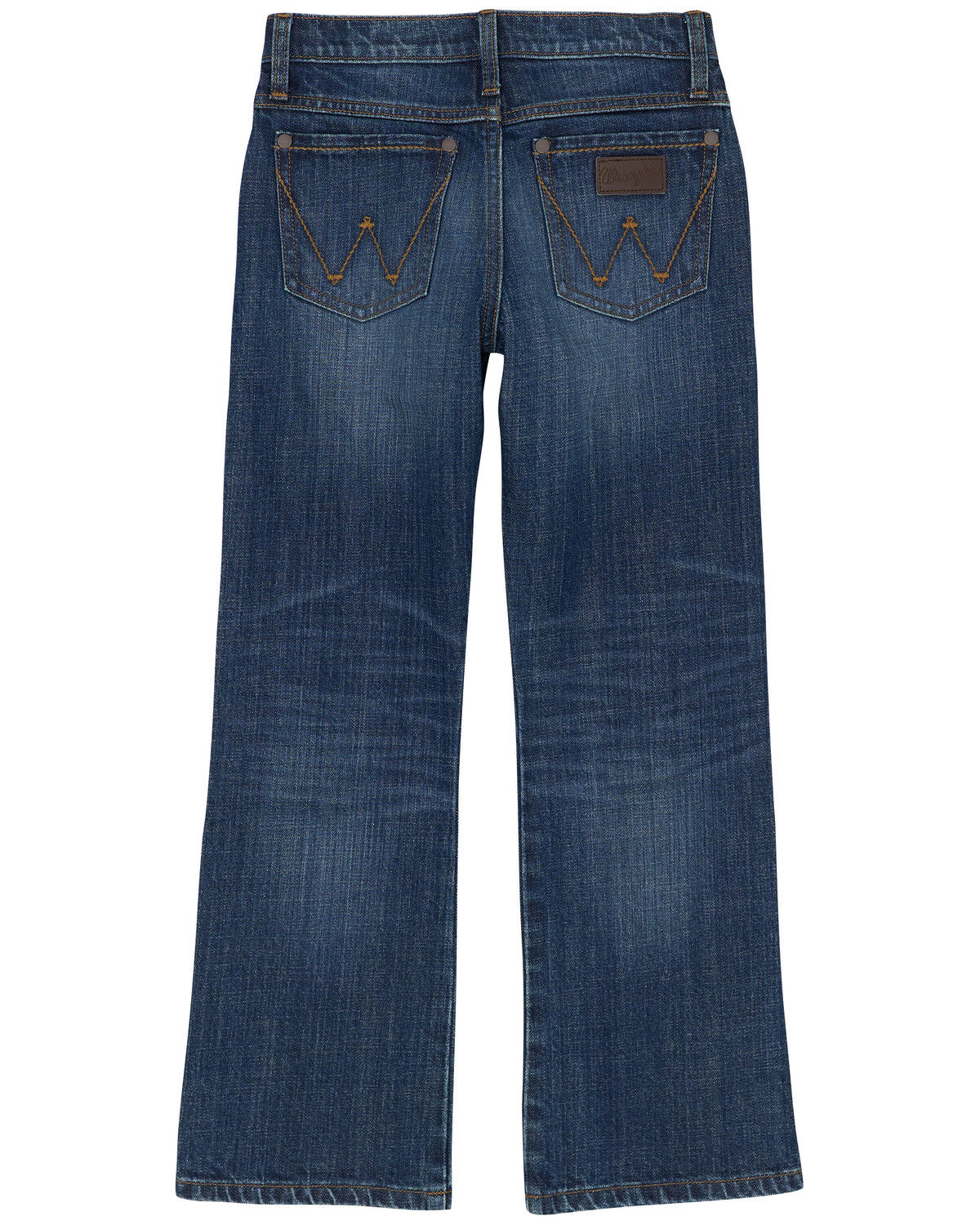 Image #1 - Wrangler Retro Little Boys' Jackson Hole Dark Wash Relaxed Bootcut Stretch Denim Jeans, Blue, hi-res