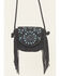 Image #2 - Shyanne Women's Belle Embroidered Fringe Suede Crossbody Bag, Navy, hi-res