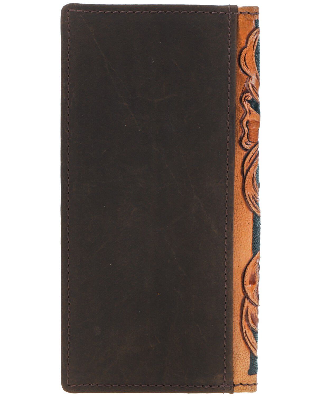 Image #2 - Hooey Men's Playing Cards Embossed Leather Rodeo Wallet, Brown, hi-res