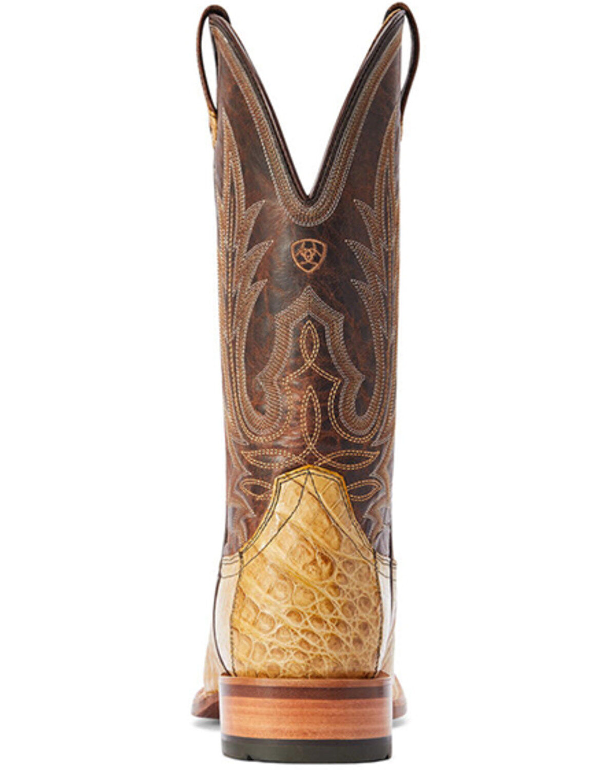 Image #3 - Ariat Men's Gunslinger Caiman Belly Exotic Western Boots - Broad Square Toe, Beige/khaki, hi-res