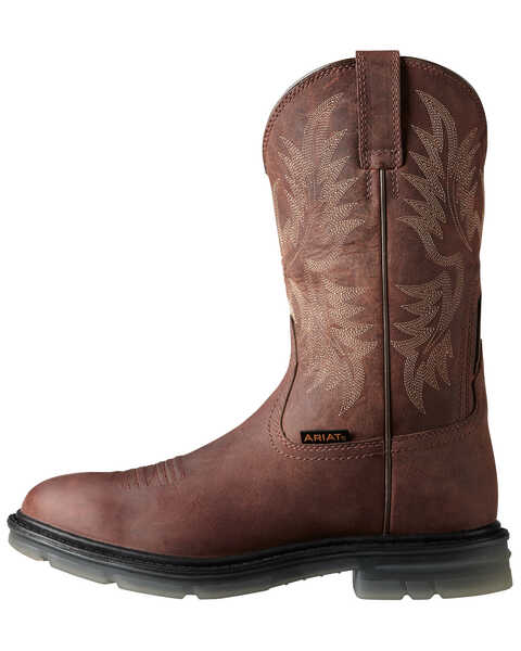 Image #2 - Ariat Brown Maverick II Pull-On Work Boots - Soft Toe, , hi-res