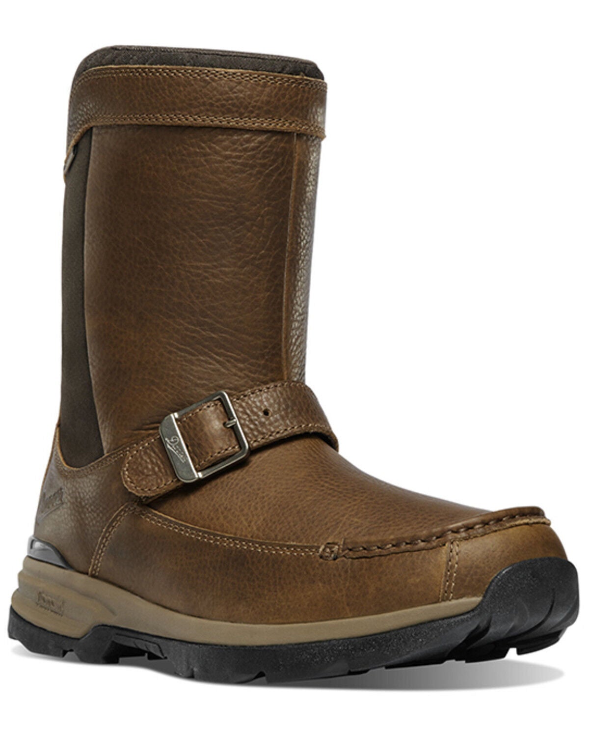 Danner Men's 10" Recurve Rear Zip Moc Work Boots - Soft Toe, Brown, hi-res