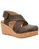 Image #1 - Corkys Women's Case Closed Wedge Shoes, Chocolate, hi-res