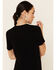 Image #4 - Revel Women's Let Love In Graphic Slub Short Sleeve Tee, Black, hi-res