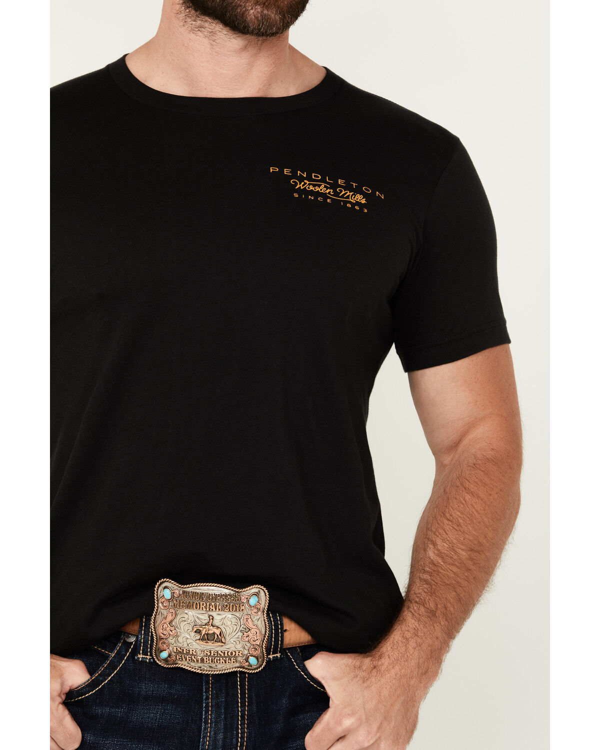 Image #4 - Pendleton Men's Scenic Logo Short Sleeve Graphic T-Shirt, Black, hi-res