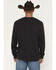 Image #4 - Wrangler Men's Steerhead Roped Logo Long Sleeve Graphic T-Shirt, Black, hi-res
