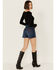 Image #3 - Wrangler Retro Women's Dark Wash Bailey High Rise Cutoff Denim Shorts, Medium Wash, hi-res