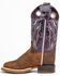 Image #3 - Shyanne Girls' Full-Grain Leather Western Boots - Square Toe, , hi-res