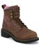 Image #1 - Justin Gypsy Women's 6" Katerina Aged Bark Lace-Up EH Work Boots - Steel Toe, , hi-res