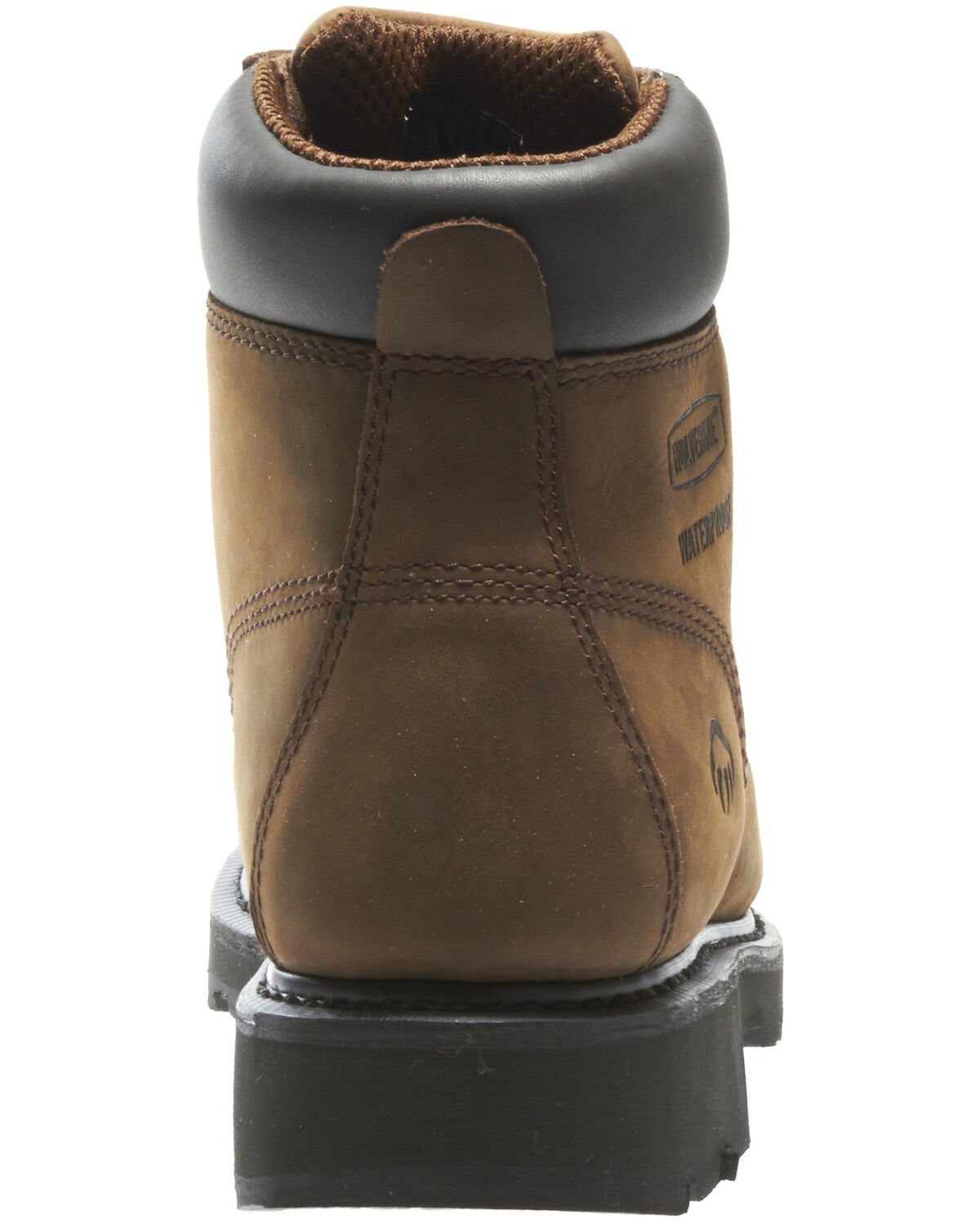 Image #4 - Wolverine Men's McKay Waterproof Work Boots - Steel Toe, Brown, hi-res